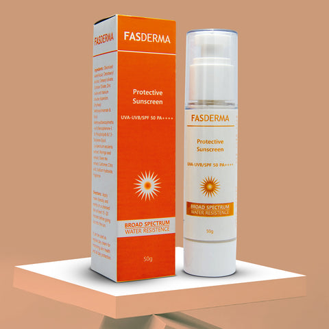 Protective Sunscreen SPF 50 PA++++ ( Broad Spectrum ) , 50 gm Fasderma India