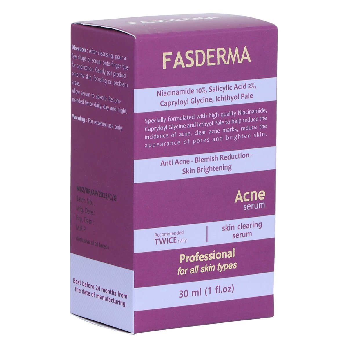 Acne Serum - 30ml Fasderma India