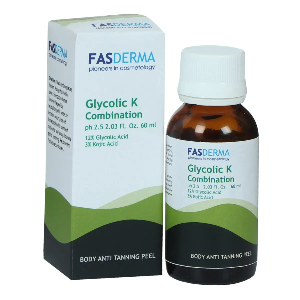 Fasderma Glycolic K Combination - Body Anti Tanning Peel, 60ml - Fasderma India