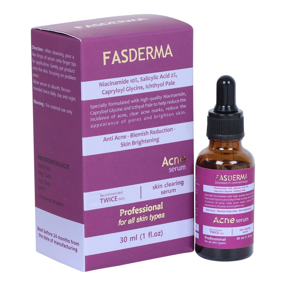 Fasderma - Acne Serum - 30ml - Fasderma India
