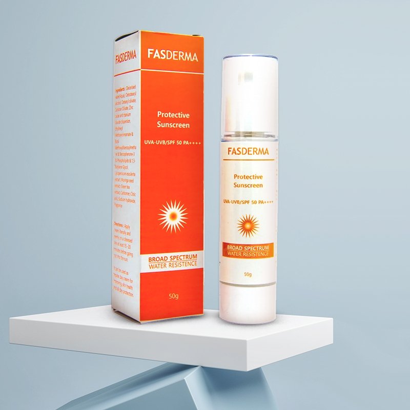 Fasderma Protective Sunscreen SPF 50 PA++++ ( Broad Spectrum ) , 50gms - Fasderma India